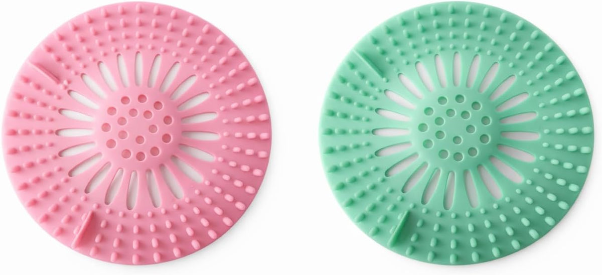 Recogedor pelo silicona drenaje ducha ajuste universal rosa