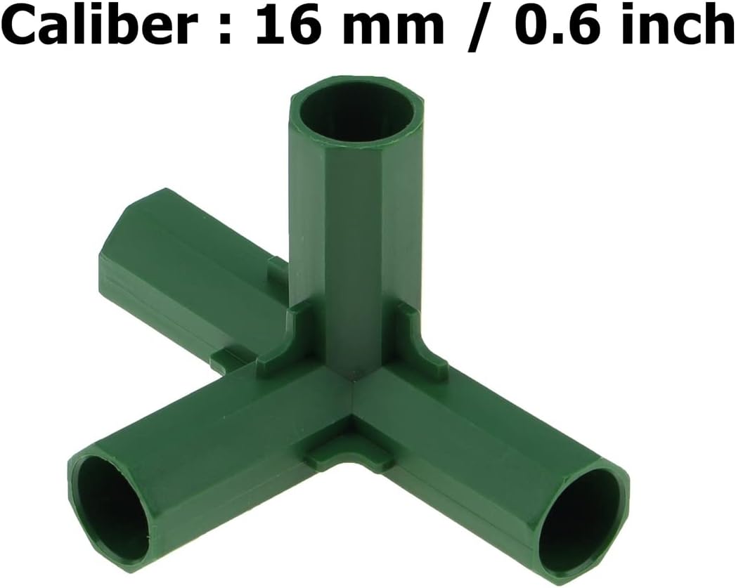 4 Pzas Conectores Tubo Plástico Jardinería Resistente