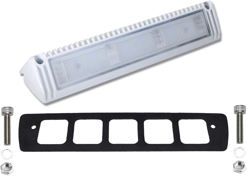 Luminaria Led Exterior 13pulg 6000K 12/24V Blanco