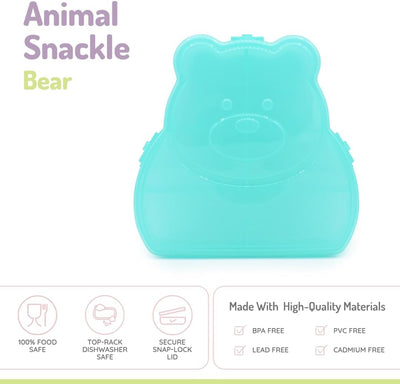 Caja aperitivos forma oso para niños sin BPA