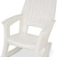 Silla mecedora plástico reciclado XL Blanco