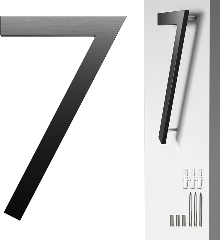 Número dirección aluminio 7 de 8 pulgadas exterior moderno