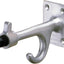 Gancho ropa aluminio 3-3/4pulg acabado mate