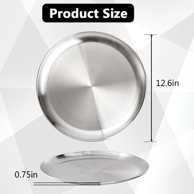 8 Pzas Sartenes Acero Inox 12pulg Antiadherente