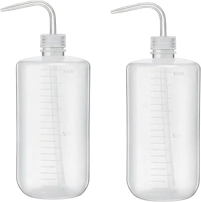 2 Botellas Plástico Vacío 33.8oz Riego Doble Medición