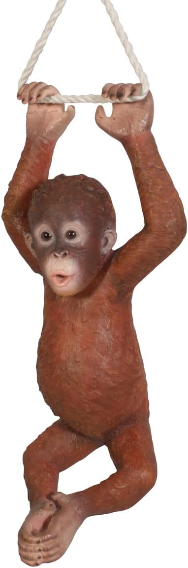Estatua colgante bebé orangután