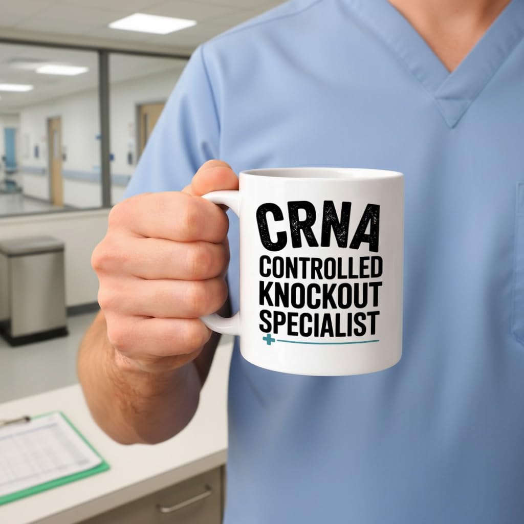 Taza café 11oz regalo enfermera anestesista CRNA