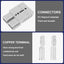 Conector batería 350A 600V carretilla elevadora 2 Pzas gris