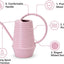 Regadera metal boquilla larga 34oz rosa mate