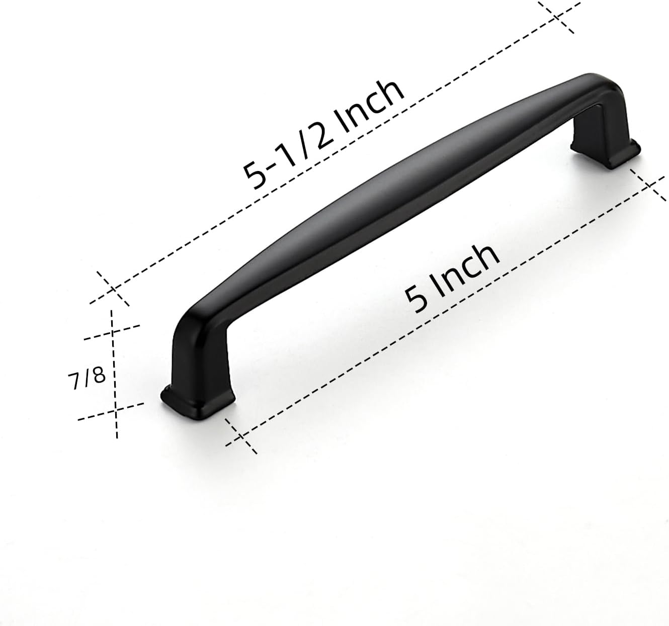 25 Tiradores Cajón Negro Mate 5pulg Accesorios Cocina