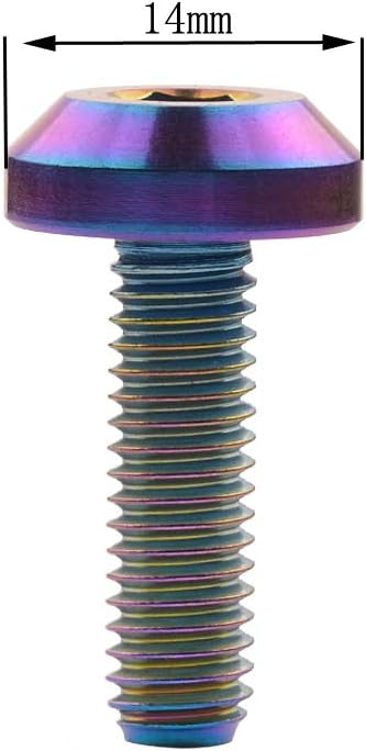 Tornillos titanio M6x15 20 25 30 para bicicleta motocicleta