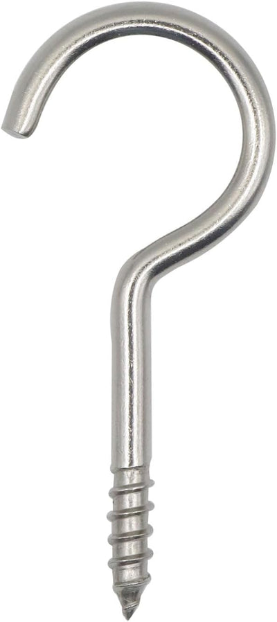 Tornillos ganchos acero inox 304 3-1/8pulg pack 20