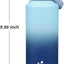 Botella agua acero inox al vacío 32oz con popote color cielo