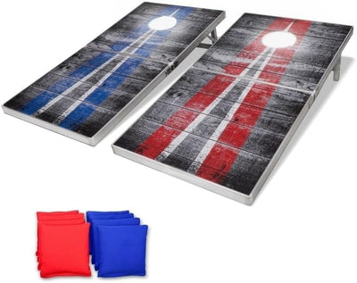 Set Cornhole Aluminio 4x2pies con Luces LED 2 Tableros