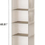 Organiz. colgante armario 6 estantes beige 2 pack