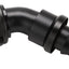 Adaptador manguera aluminio negro 45 grados