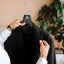 Perchas plástico negro duradero pack 50 unidades