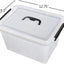 Contenedor 12qt con tapa plástico mango negro pestillo