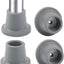 Patas antideslizantes para silla ducha 1-1/8pulg pack 4 gris