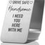 Llavero acero inox grabado Drive Safe para coche
