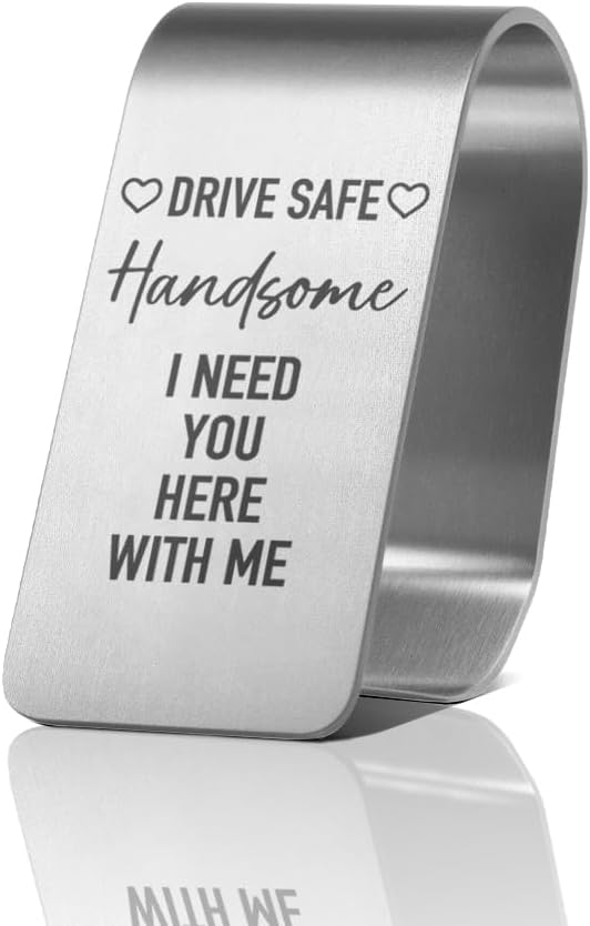 Llavero acero inox grabado Drive Safe para coche