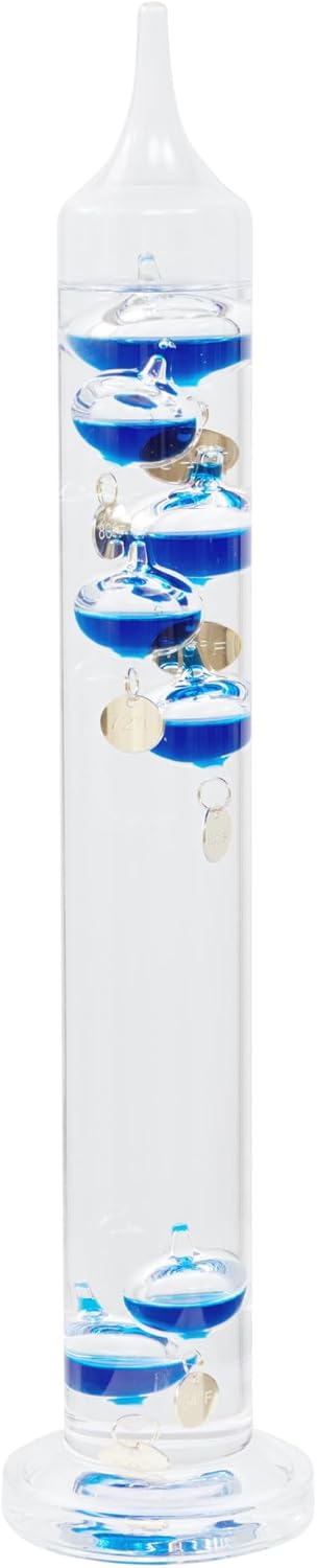 Termómetro Galileo 14.5pulg 7 bolas azules 60-84ºF