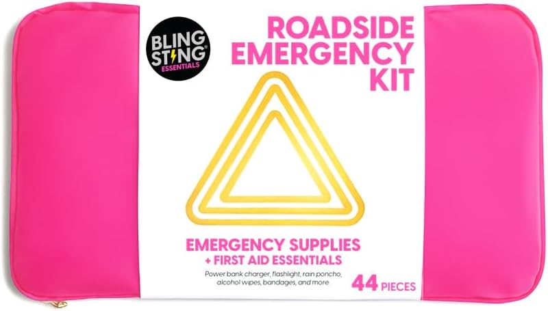 Kit emergencia carretera 44pzas linterna banco primeros auxilios