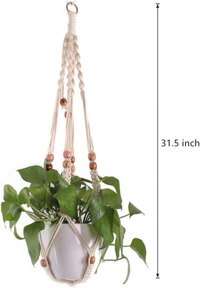 Ganchos macramé para macetas colgantes 2 pzas decoración
