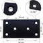 20 Pzas placas reparación madera acero inox 3.1x1.5pulg