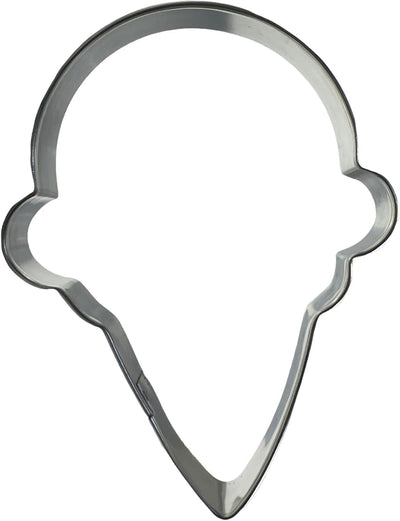 Cortador galletas metal con cono helado 4pulg