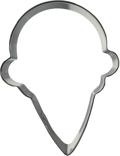 Cortador galletas metal con cono helado 4pulg