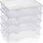 Caja plástico transparente con tapa para manualidades