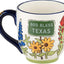 Taza cerámica 16oz pintada a mano God Bless Texas
