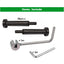 Kit tensor invisible negro 1/8pulg acero inox 20pzas