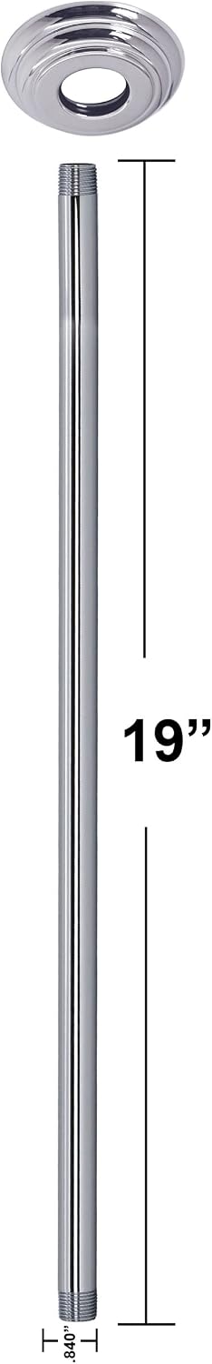 Brazo ducha techo 1/2" IPS x 19" cromo D3619A-26