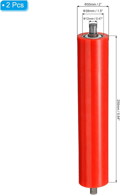 Rodillo transportador poliuretano 2x10pulg set 2