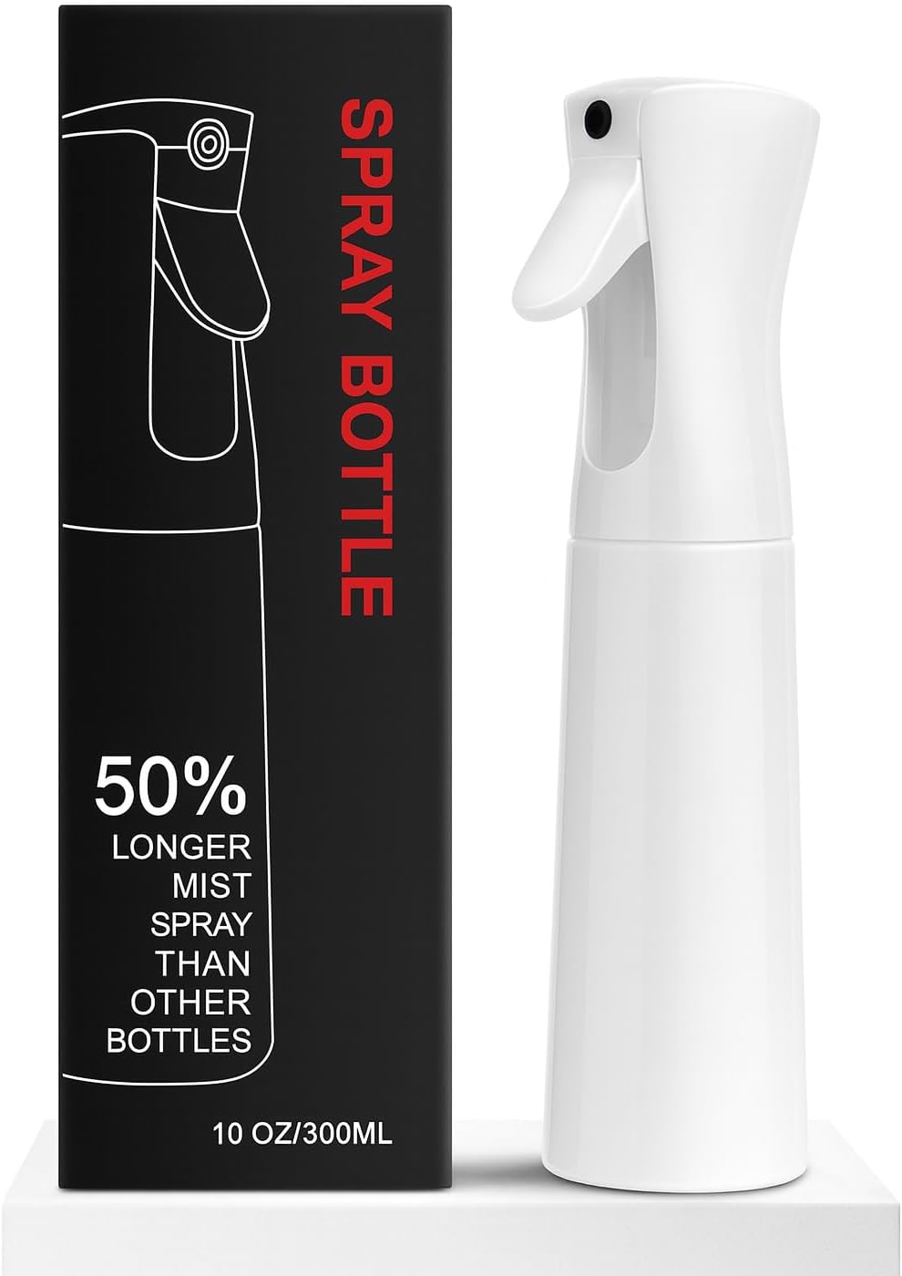 Botella pulverizador niebla continua 10oz plástico peluquero