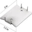 30 Pzas Placa Antiuñas Acero Inox 1.5x2pulg
