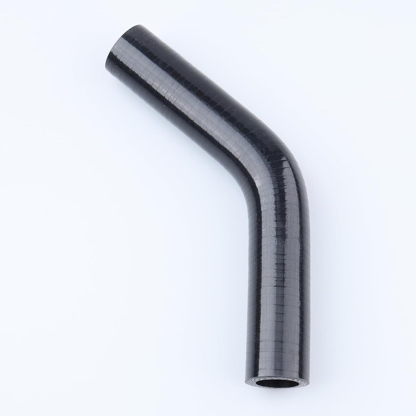 Acoplador codo 45 grados manguera silicona 3.5"