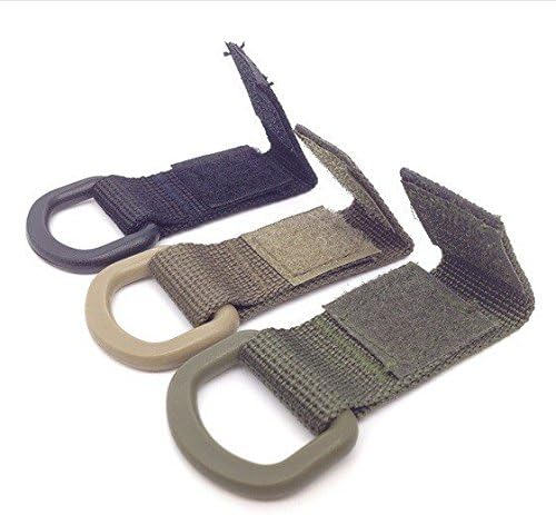 3 Pzas Anillo Molle Hebilla Mosquetón Nylon Trabajo 1.378in