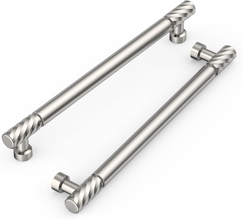 10 Manijas Níquel Cepillado 7.5" Accesorios Cocina