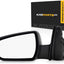 Espejo puerta Chevy conductor con luz giro negro texturizado
