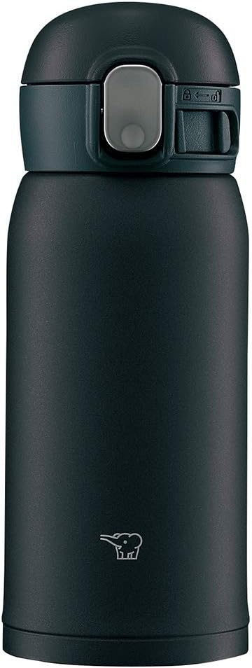 Botella agua acero inox sin costuras 0.36L negra