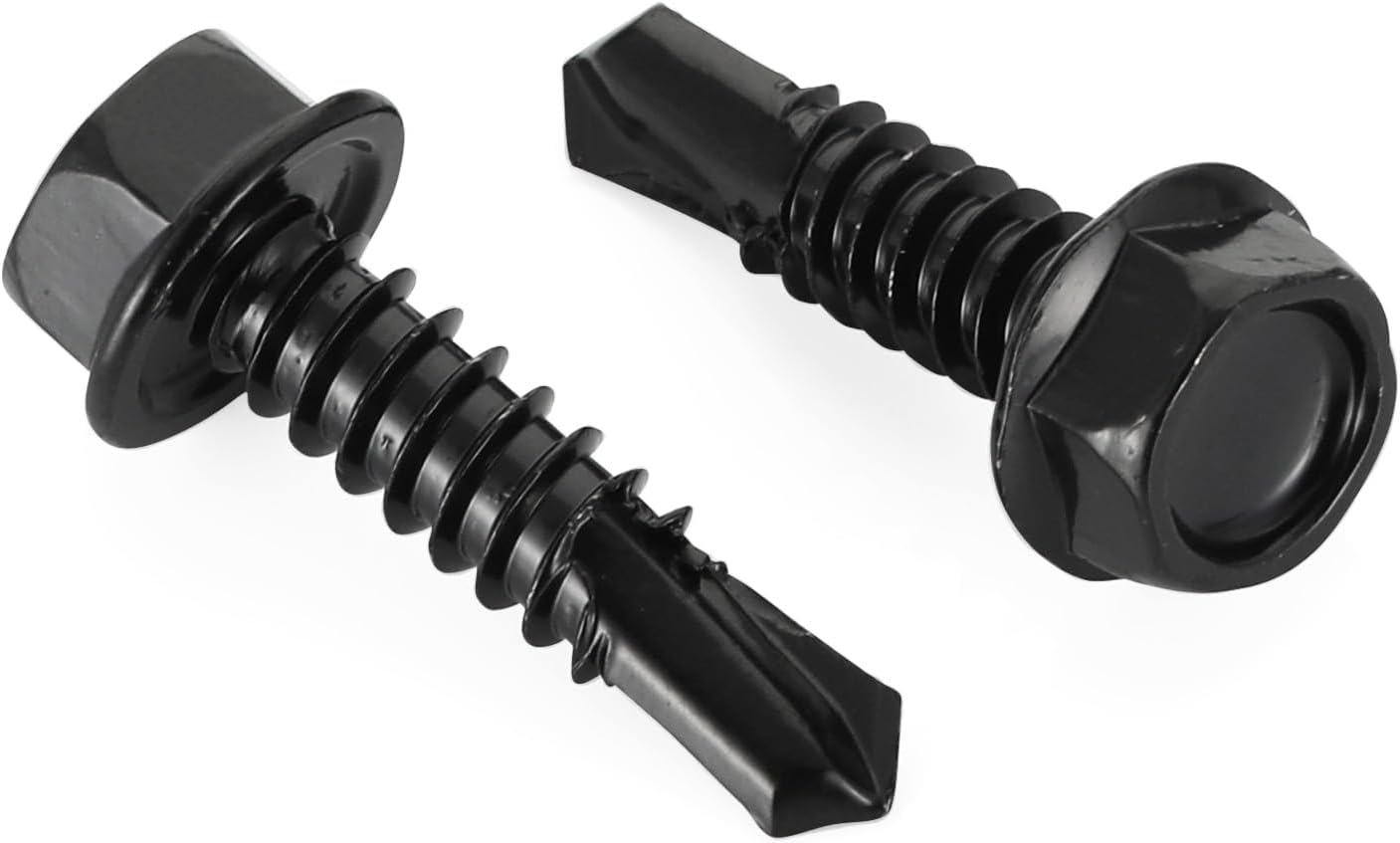 Tornillos autoperforantes acero inox 410 negro set 50