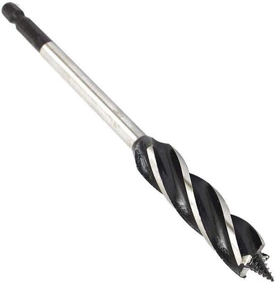 Broca estriada cuádruple madera 1/4pulg 6.614pulg diámetro