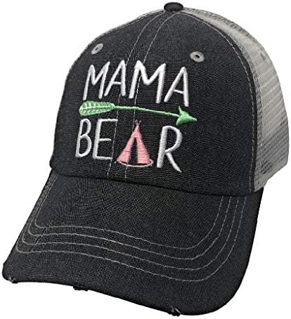 Sombrero Mama Bear para mujer color gris oscuro