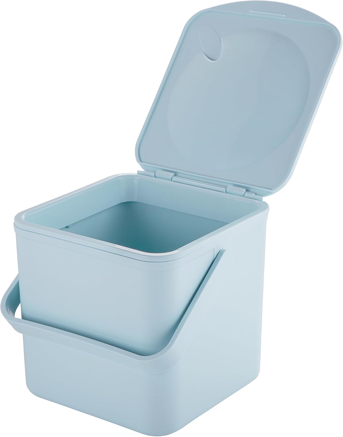 Contenedor compost cocina 3.5L interior fácil limpiar azul