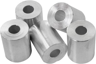 Espaciador aluminio 1x3/8 redondo sin rosca para pernos 3/8 o M10