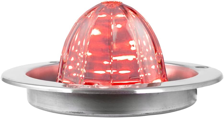 Luz LED Sandía 18 Luces Roja/Transparente Acero Inox