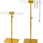 Soporte joyas acrílico acero inox ajustable hogar tienda